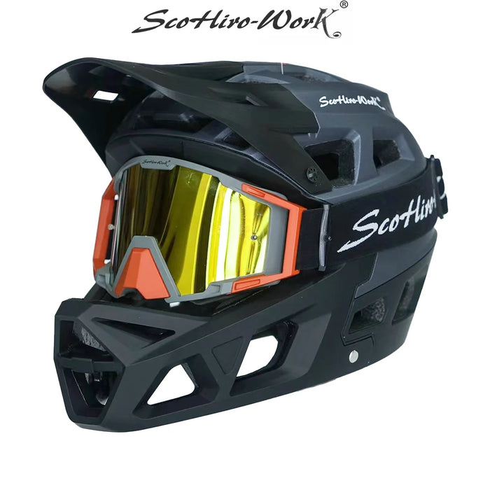 MTB Cycling Helmet Full Face Ultralight DH BMX Motocross Off-Road