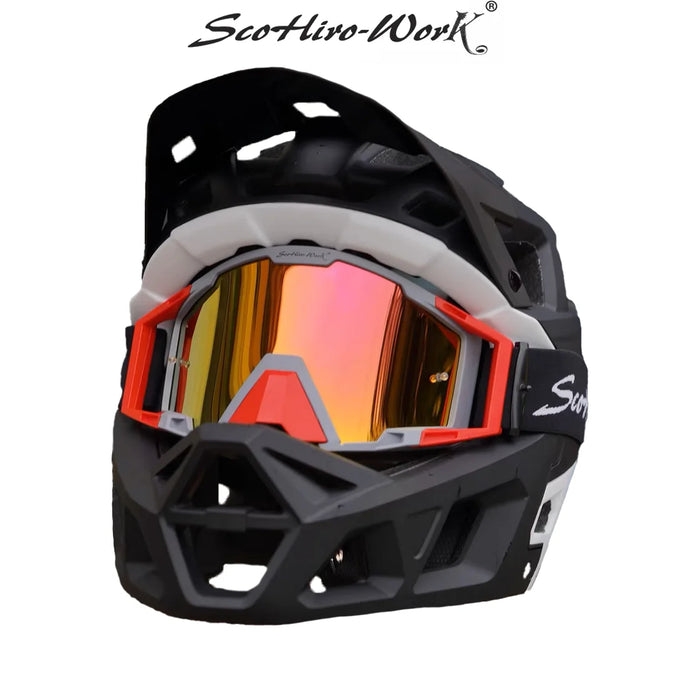 MTB Cycling Helmet Full Face Ultralight DH BMX Motocross Off-Road